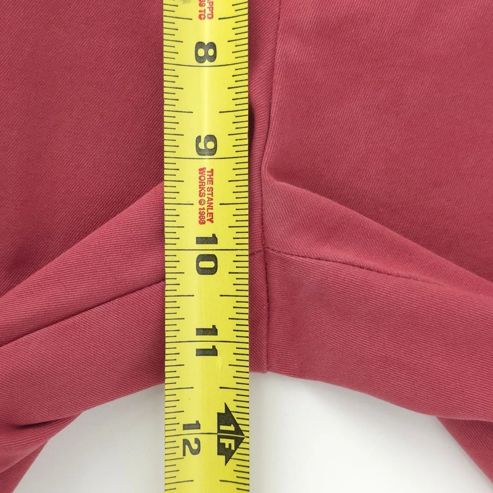 Banana Republic Mens Pants Aiden Chino 32x32 Salmon Pink Slim Fit Casual